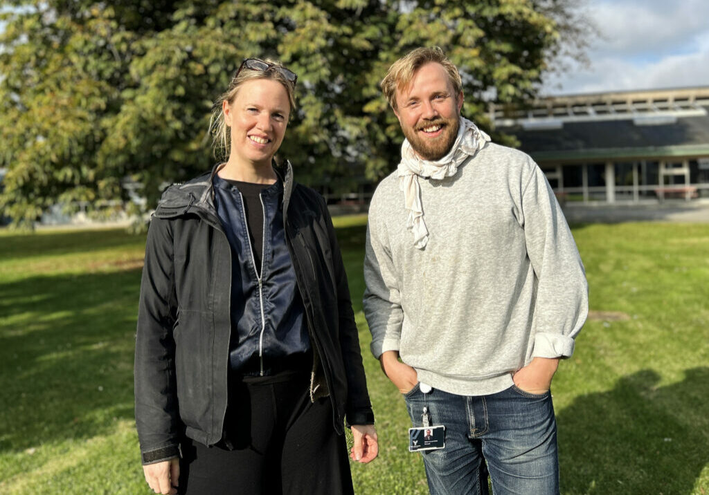 Erika Larsson, lektor och forskare vid Lunds Universitet och Niklas Larsson Eilert, förstelärare på Ystad Gymnasium