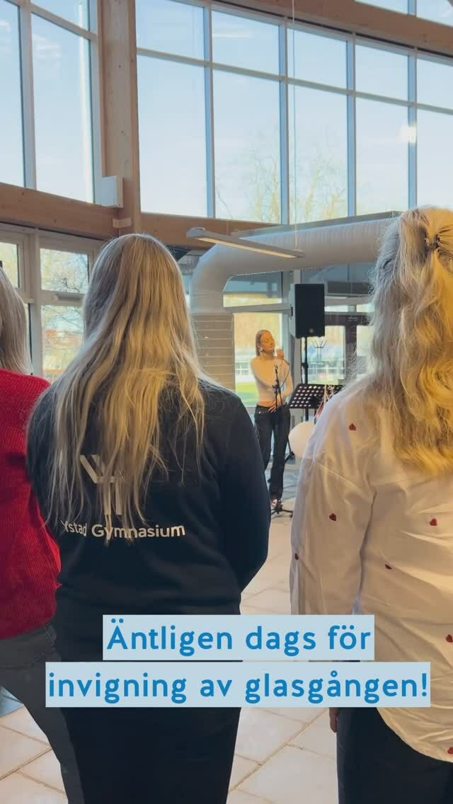 Wow 🤩 invigning av glasgången idag, vilken stämning 🎊