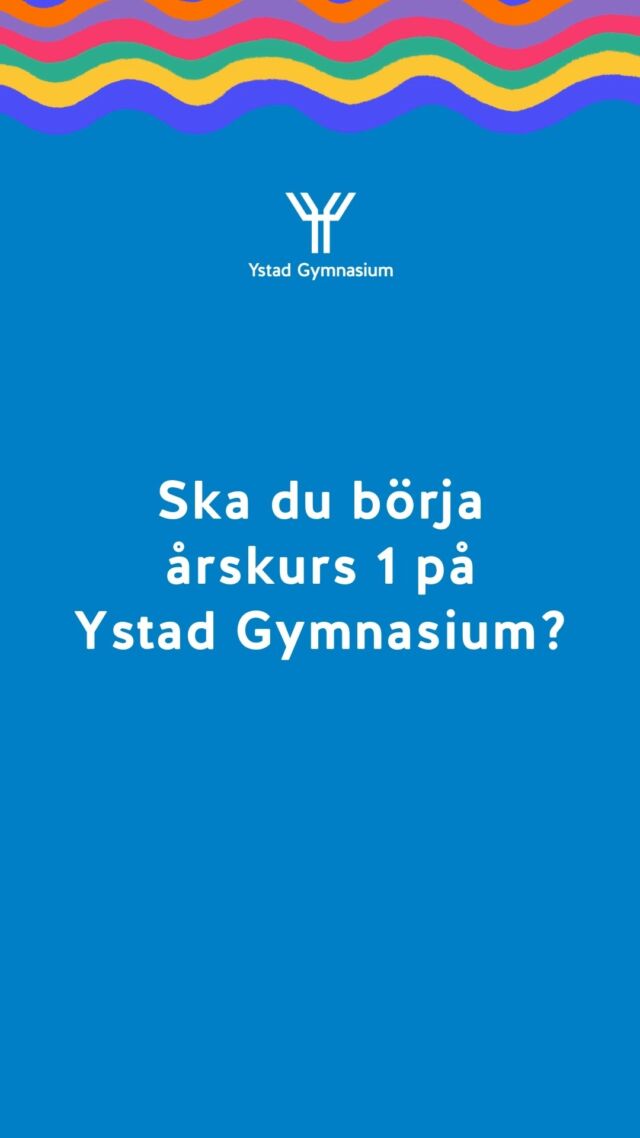 Ska du börja gymnasiet? 🤩
Den 20 augusti 2024 börjar vi med upprop för årskurs 1 på Ystad Gymnasium och vi hälsar dig varmt välkommen till oss!

🔹 I denna reel har vi samlat viktig information om skolstarten, plats för upprop och tider. All denna information finns också på hemsidan, länk i profilen.

🔹 Om du har frågor om antagningen, då är det antagningen i Trelleborg som du ska kontakta. Kontaktuppgifter till dem finns också på hemsidan. Länk i profilen.

☀️ Vi ser framemot att träffa dig i augusti! Välkommen till Ystad Gymnasium!

#ystadgymnasium #ystadskommun #gymnasiet #gymnasium #gymnasieval #skolstart