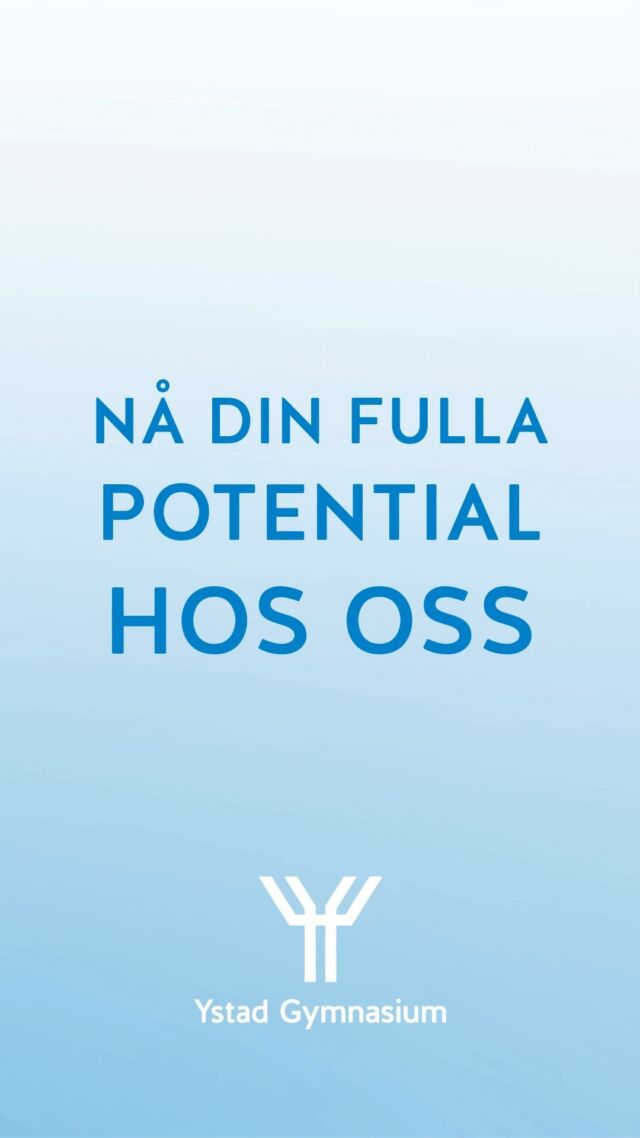 Har du gjort ditt gymnasieval ännu? 🥳 På Ystad Gymnasium har vi många program att välja på för att du ska hitta det som är rätt för dig. Vi erbjuder också anpassad gymnasieskola och introduktionsprogram.

Varför vänta? Sök redan idag! Länk finns i bio ⚡️